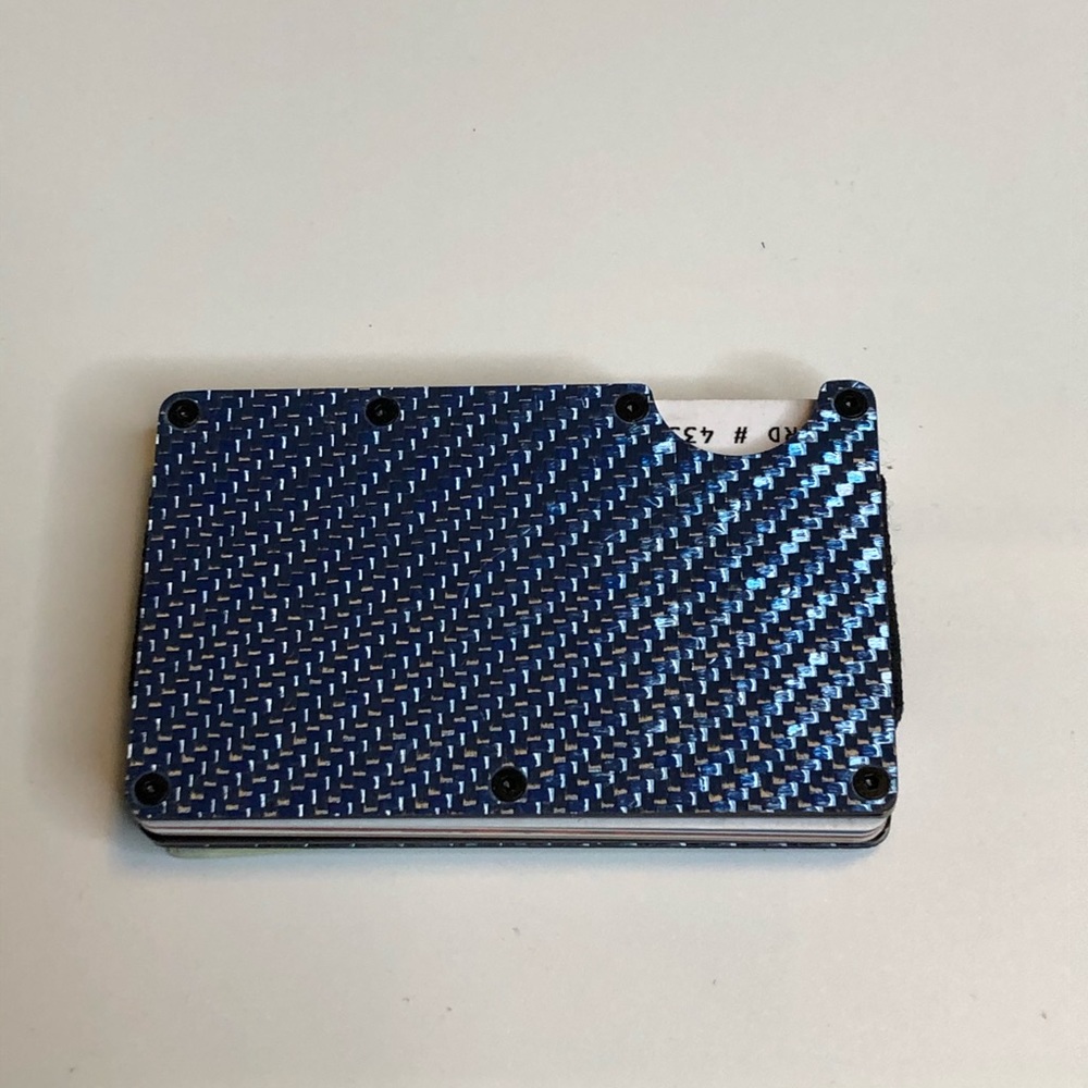 Carbon Fiber 3K RFID Slim Design Wallet Money Clip - Picture 6 of 7